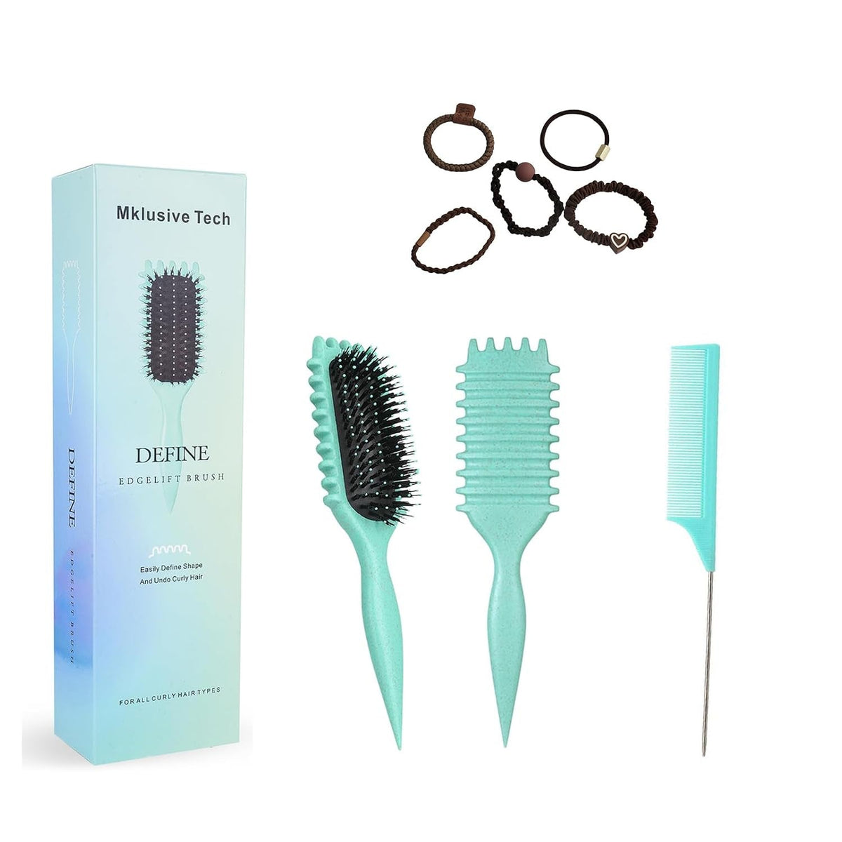 Curling Brush by Candybrush Curly Hair Brush Designed Reduces Pulling and Curl Separation Curl Defining Brush Taking Care of Curly Hair Brush